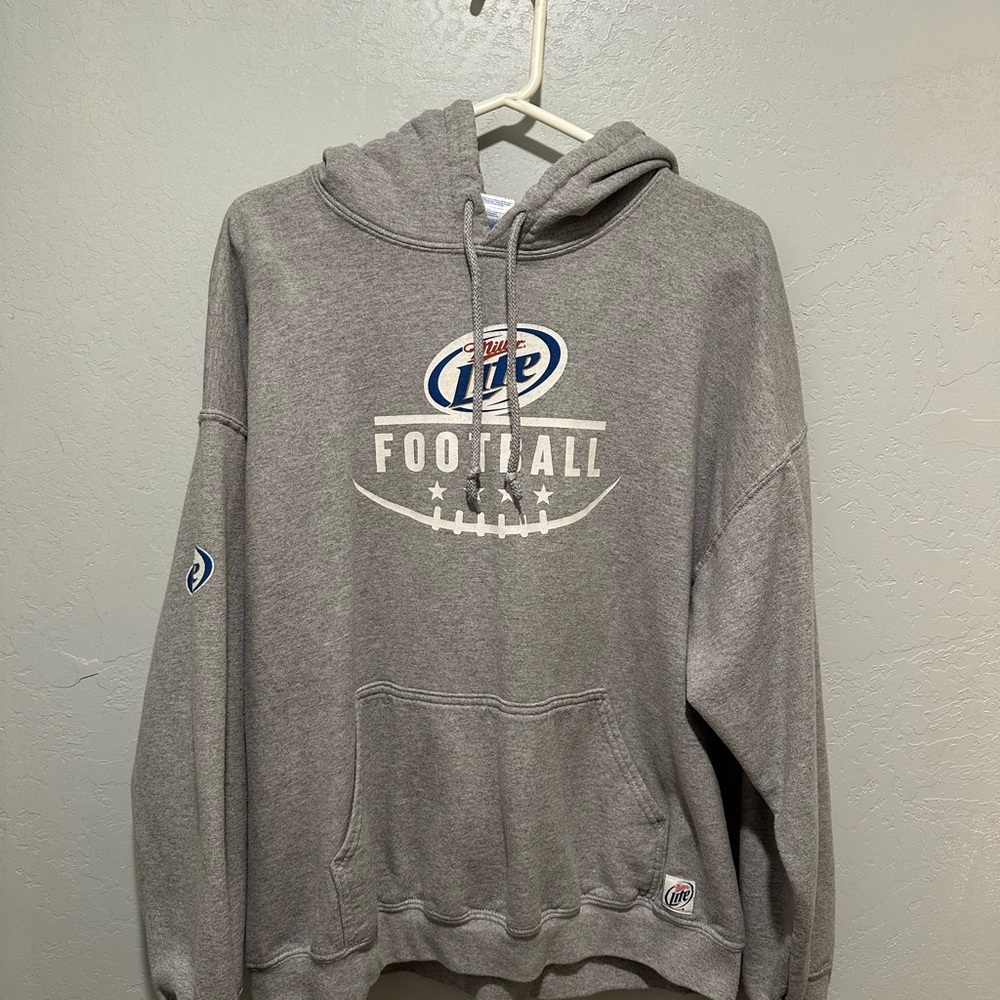 Gildan Gray Football Hoodie